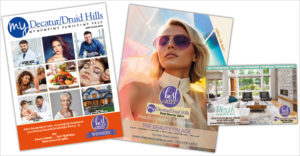 My Decatur/Druid Hill Magazine sample cover and ads