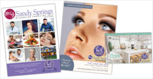 My Sandy Springs magazine best of cover and ad samples