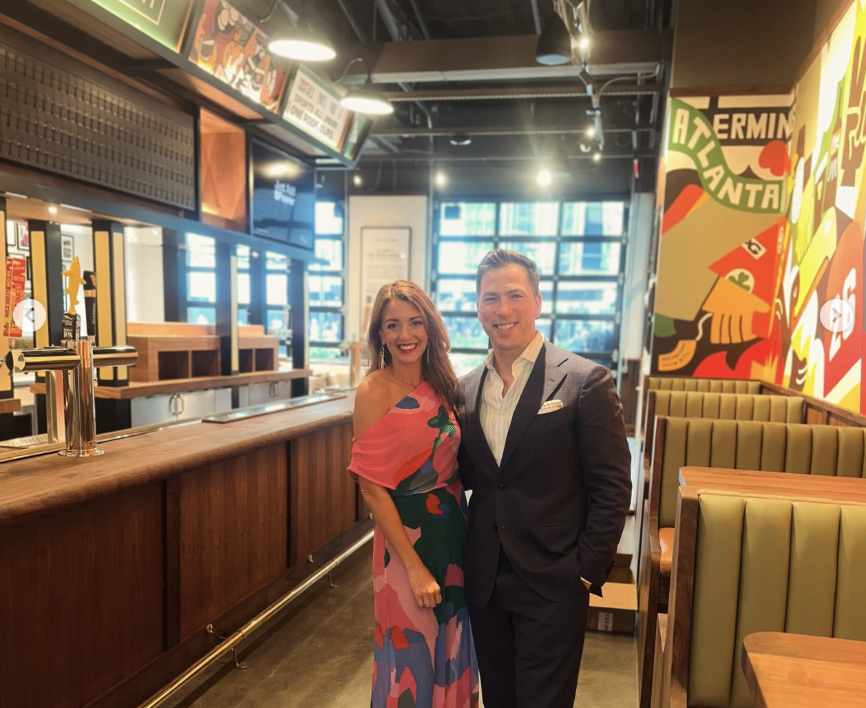 Kevin Egan and his wife Megan at the Irish Exit Atlanta